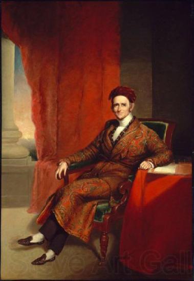 Chester Harding Amos Lawrence. about 1845. By Chester Harding, American Norge oil painting art